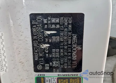 2019 Kia Sportage Ex из США, поврежденный, VIN KNDPNCACXK7559947